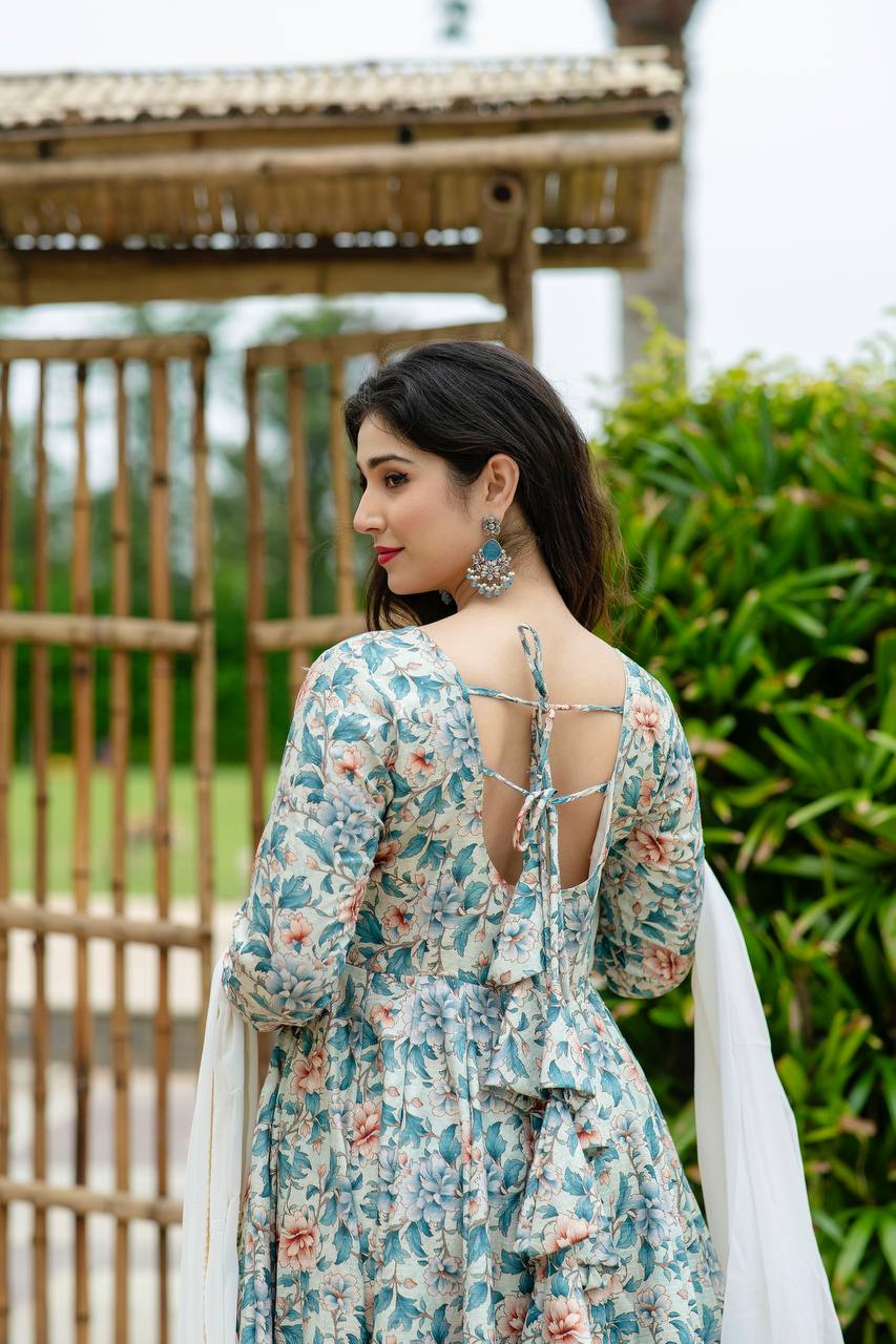 MULTI COLOURED ANARKALI SUIT SET